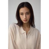 Wジップポロカラーニットカーディガン | AZUL BY MOUSSY | 詳細画像1 