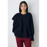 BLK | サイドラッフルペプラムニットトップス | AZUL BY MOUSSY