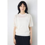 シアークルーネックニットトップス | AZUL BY MOUSSY | 詳細画像2 
