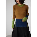 D/YEL3 | カラーブロッキングリブニット | AZUL BY MOUSSY