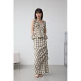 タックドレープチェックスカート | AZUL BY MOUSSY | 詳細画像3