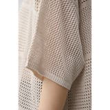 メッシュニット切り替えデザインカーディガン | AZUL BY MOUSSY | 詳細画像9 