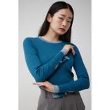 シアーコンビバイカラーニットトップス | AZUL BY MOUSSY | 詳細画像12 