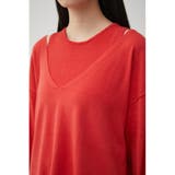 2WAY LAYERED DEEP V/N TOPS | AZUL BY MOUSSY | 詳細画像34