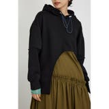 BLK | アシンメトリーラウンドフーディー | AZUL BY MOUSSY