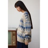 柄シャギーニットカーディガン | AZUL BY MOUSSY | 詳細画像12 