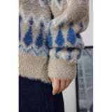 柄シャギーニットカーディガン | AZUL BY MOUSSY | 詳細画像19 