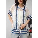 BEG | ガラニットカーディガン | AZUL BY MOUSSY