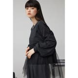 チュールドッキングフレアトップス | AZUL BY MOUSSY | 詳細画像12 