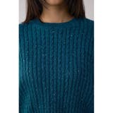 ドロストリングスパンコールラメニット | AZUL BY MOUSSY | 詳細画像28 