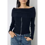 シャギーコンビジップオフショルニット | AZUL BY MOUSSY | 詳細画像9