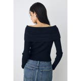 シャギーコンビジップオフショルニット | AZUL BY MOUSSY | 詳細画像11