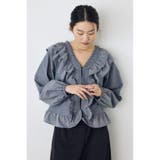 BLU | フロントホックラッフルブラウス | AZUL BY MOUSSY