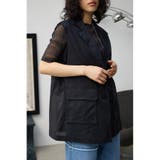 BLK | ドロストリングシアーベスト | AZUL BY MOUSSY