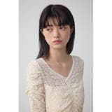 2WAYギャザーレーストップス | AZUL BY MOUSSY | 詳細画像1 