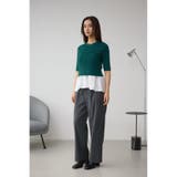 ペプラムインナーセットニット | AZUL BY MOUSSY | 詳細画像16 