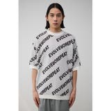 総柄ロゴジャガードビッグニットトップス | AZUL BY MOUSSY | 詳細画像4