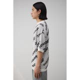 総柄ロゴジャガードビッグニットトップス | AZUL BY MOUSSY | 詳細画像5