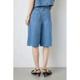 AZUL DENIM 甘撚りハーフパンツ | AZUL BY MOUSSY | 詳細画像3 