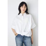 フロントタック半袖ドルマンブラウス | AZUL BY MOUSSY | 詳細画像1 