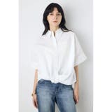 フロントタック半袖ドルマンブラウス | AZUL BY MOUSSY | 詳細画像2 