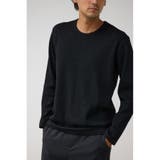 BLK | ヘビーワッフル長袖プルオーバー | AZUL BY MOUSSY