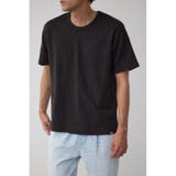 BLK | 楊柳ジャガードクルーネックTシャツ | AZUL BY MOUSSY
