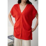 RED | ハーフスリーブジレカーデ | AZUL BY MOUSSY