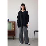 ショルダーデザインルーズニットトップス | AZUL BY MOUSSY | 詳細画像13