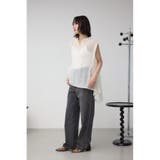 C/T冷感 サイドベルトブラウス | AZUL BY MOUSSY | 詳細画像4 