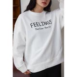 O/WHT1 | 裏毛ロゴクルーネックトップス | AZUL BY MOUSSY