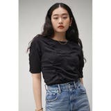 SOFT PONTE SHIRRING TEE | AZUL BY MOUSSY | 詳細画像19 