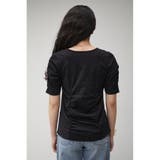 SOFT PONTE SHIRRING TEE | AZUL BY MOUSSY | 詳細画像24 