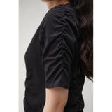 SOFT PONTE SHIRRING TEE | AZUL BY MOUSSY | 詳細画像26 