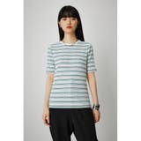 MULTICOLOR BORDER RIB TOPS | AZUL BY MOUSSY | 詳細画像5 