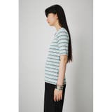 MULTICOLOR BORDER RIB TOPS | AZUL BY MOUSSY | 詳細画像6 