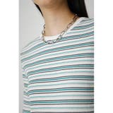 MULTICOLOR BORDER RIB TOPS | AZUL BY MOUSSY | 詳細画像8 