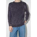 ヴィンテージウォッシュニットトップス | AZUL BY MOUSSY | 詳細画像1