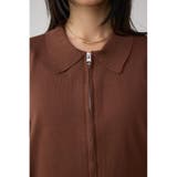 Wジップポロカラーニットカーディガン | AZUL BY MOUSSY | 詳細画像28 