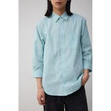 L/MINT1 | テックリネン7分袖シャツ | AZUL BY MOUSSY