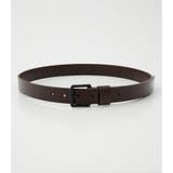 BRN | AZUL LOGO LEATHER BELT | AZUL BY MOUSSY