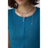 Wジップショートスリーブ配色リブプルオーバー | AZUL BY MOUSSY | 詳細画像37