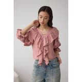 ラッフルフリル5分袖ブラウス | AZUL BY MOUSSY | 詳細画像27 