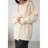 IVOY3 | マットモールフードトッパーカーデ | AZUL BY MOUSSY