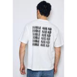WHT | ぼかしバックプリントTEE | AZUL BY MOUSSY