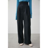 BLK | FRONT DARTS HIGH WAIST PANTS | AZUL BY MOUSSY