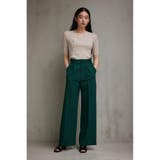 アシンメトリーボタン5分袖ニット | AZUL BY MOUSSY | 詳細画像24