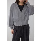 T.GRY | チュールドッキングニットカーディガン | AZUL BY MOUSSY