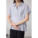 L/GRY1 | タックスキッパーブラウス | AZUL BY MOUSSY