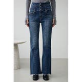 AZUL DENIM ハイウエストボタンフレアデニム | AZUL BY MOUSSY | 詳細画像5